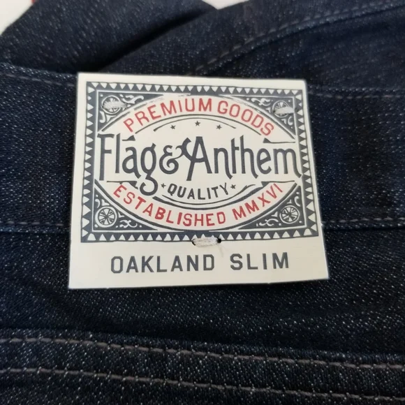 Flag & Anthem Oakland Slim Jeans Size 42x34 - Picture 7 of 8